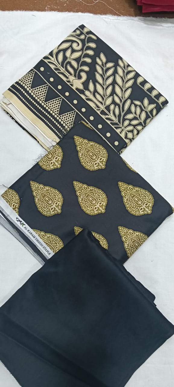 MUBAF Premium Printed Linen Suit
