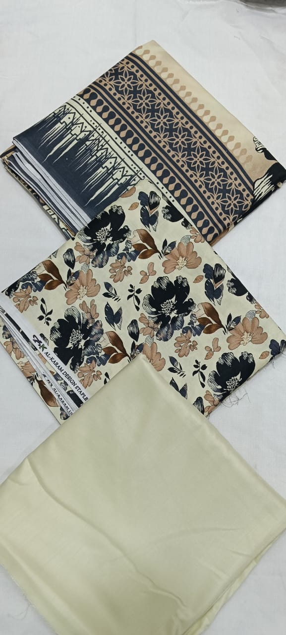 MUBAF Premium Printed Linen Suit
